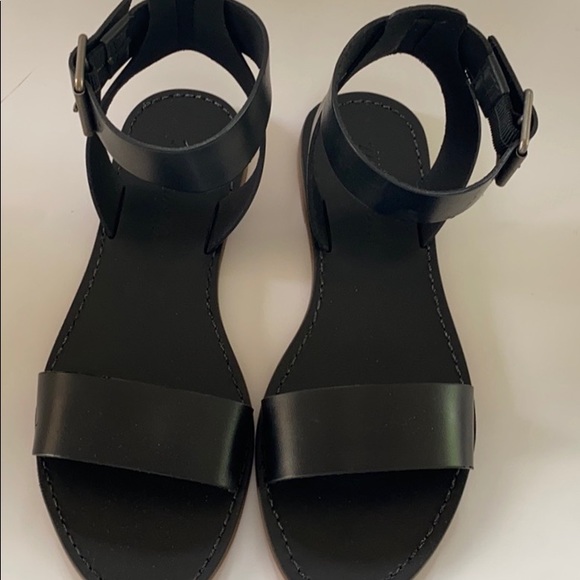 Madewell boardwalk leather ankle strap sandal Sz 6 - Picture 3 of 8